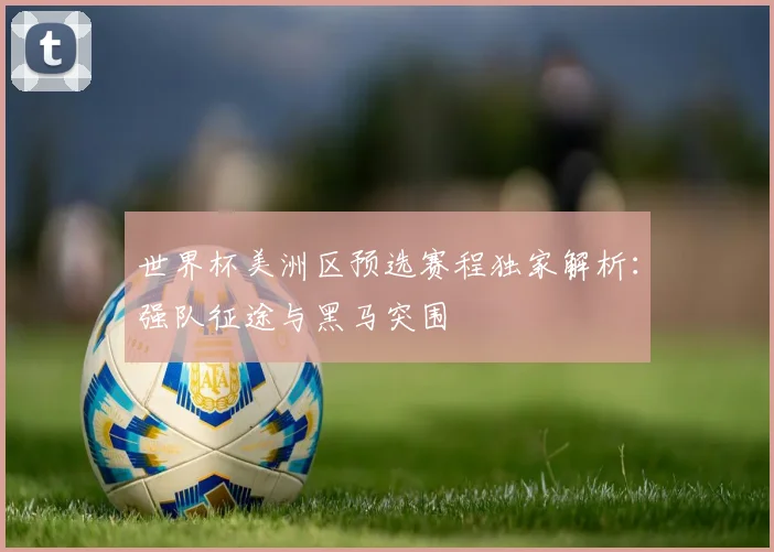 世界杯美洲区预选赛程独家解析:强队征途与黑马突围